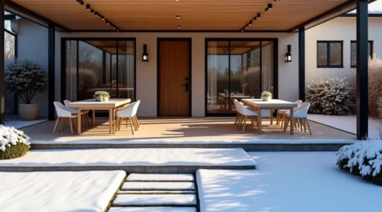 instale una pérgola