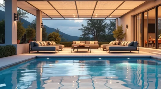 Pérgola bioclimática retráctil